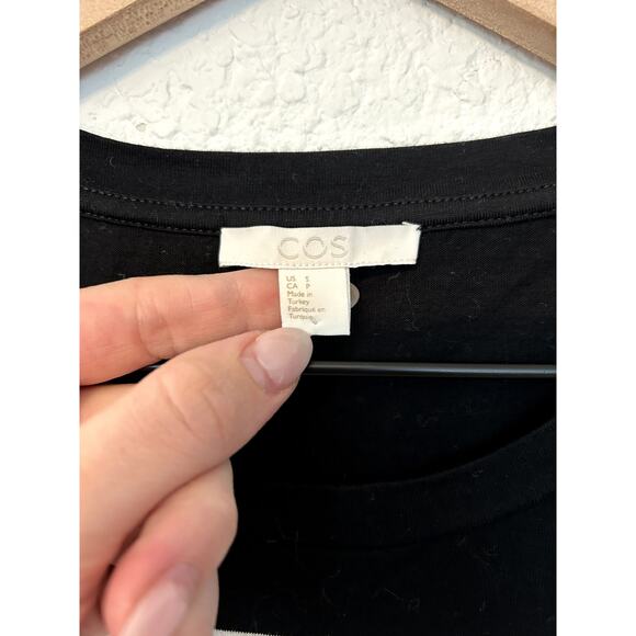 COS Long Striped T-shirt Dress - Picture 3 of 5